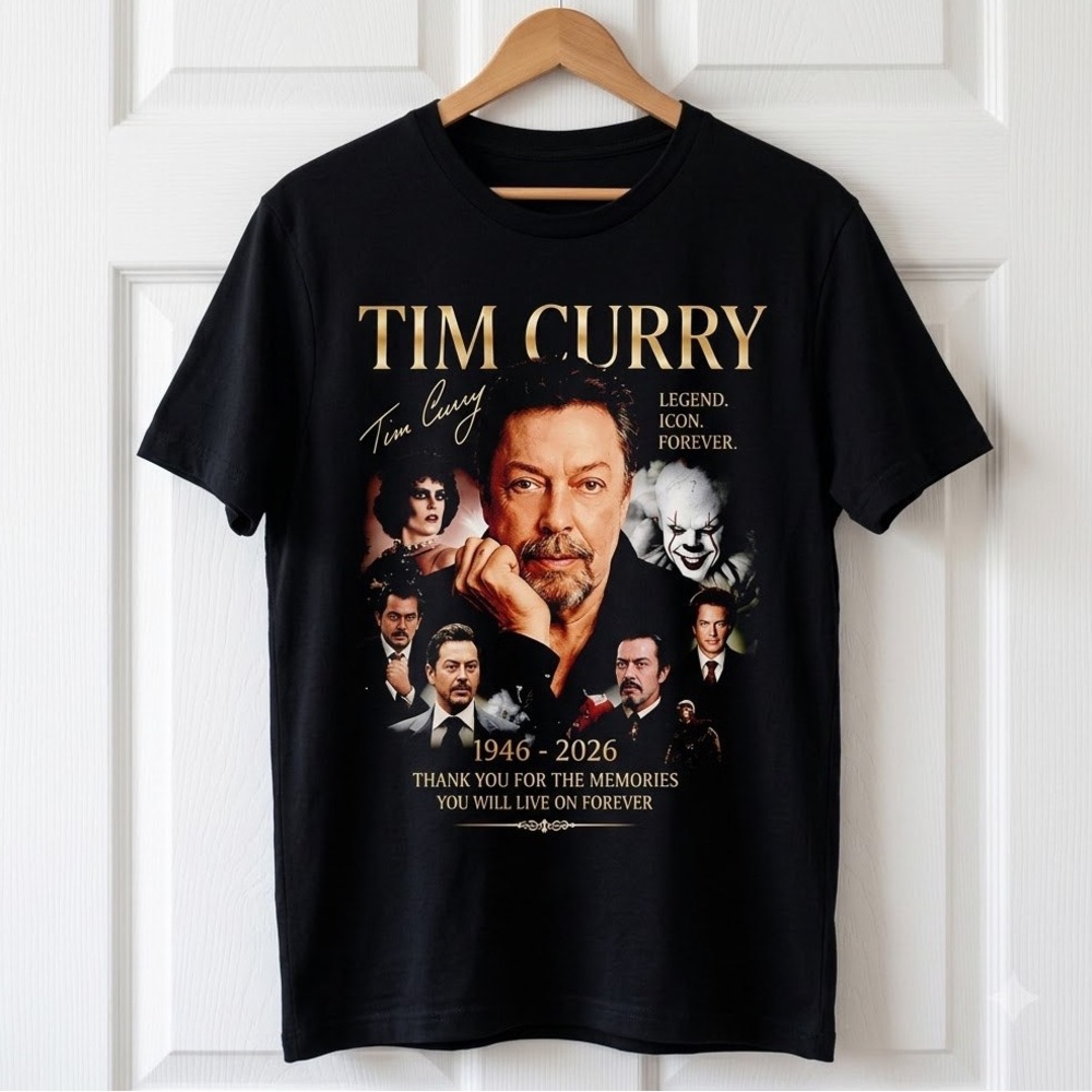 Tim Curry 1946-2026 Legend Icon Forever Graphic Tee